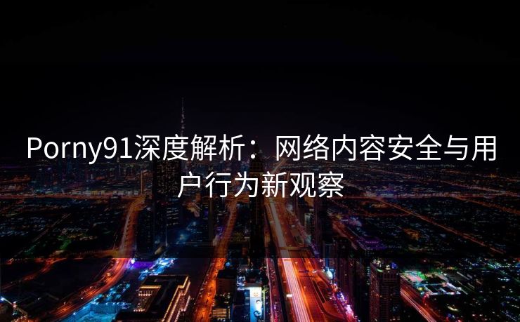 Porny91深度解析:网络内容安全与用户行为新观察