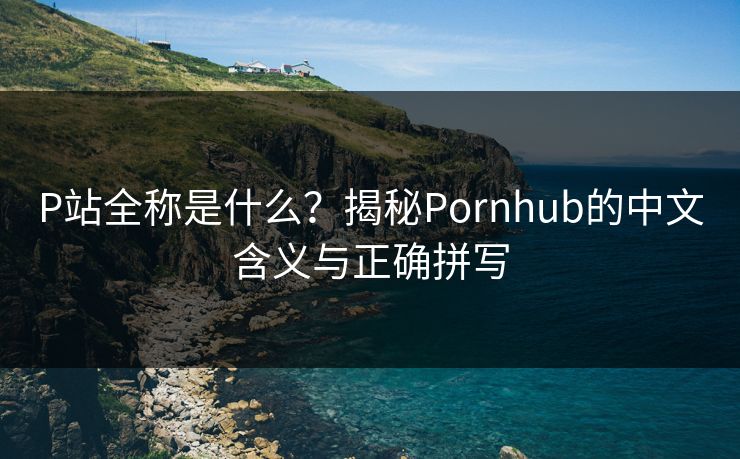 P站全称是什么？揭秘Pornhub的中文含义与正确拼写